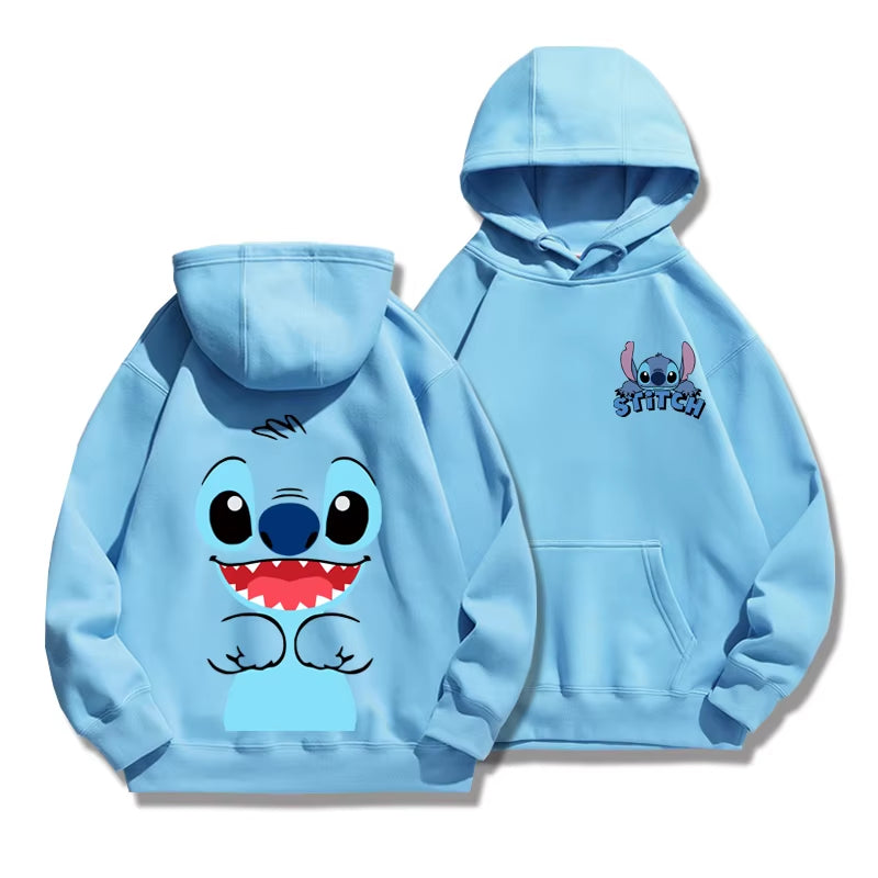 Stitch cartoon hoodie for Couples