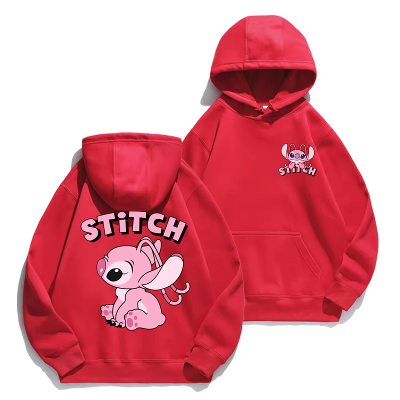 Stitch cartoon hoodie for Couples