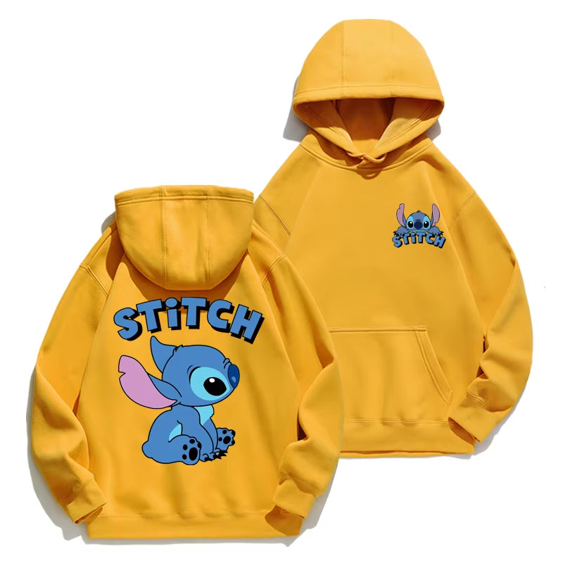 Stitch cartoon hoodie for Couples