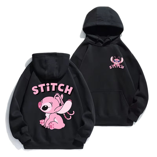 Stitch cartoon hoodie for Couples
