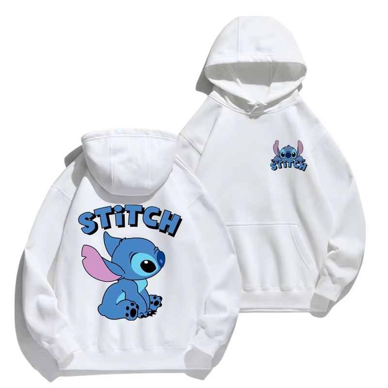 Stitch cartoon hoodie for Couples