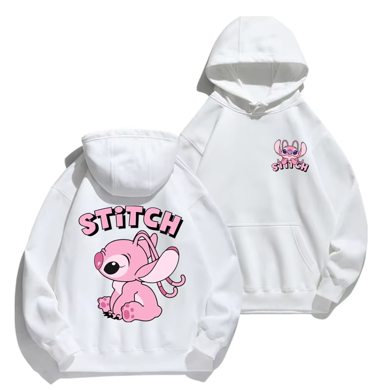 Stitch cartoon hoodie for Couples