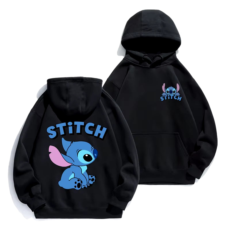 Stitch cartoon hoodie for Couples