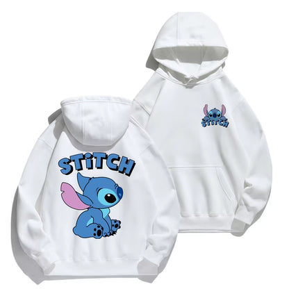 Stitch cartoon hoodie for Couples
